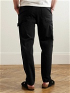 Theory - Carpenter Straight-Leg Cotton-Blend Twill Trousers - Black