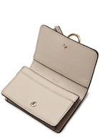 Chloe Alphabet Leather Card Holder - Grey - One Size