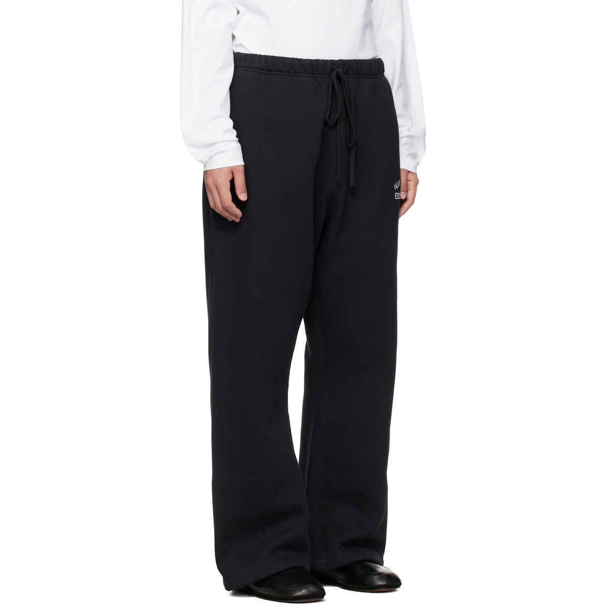 Fear of God ESSENTIALS Black Varsity Flare Sweatpants