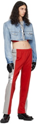 VTMNTS Red & Gray 'Extreme System' Lounge Pants
