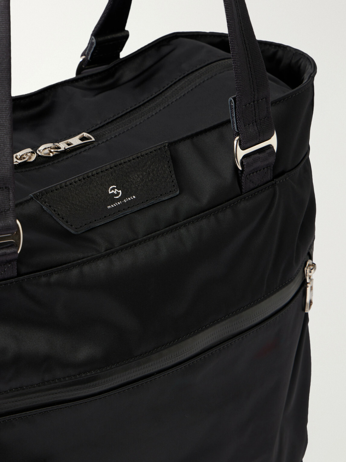 Master-Piece - Progress 2WAY Leather-Trimmed Twill Tote Bag