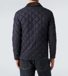 Moncler Quilted denim down jacket