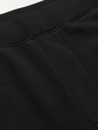 C.P. Company - Tapered Logo-Appliquéd Cotton-Jersey Cargo Sweatpants - Black