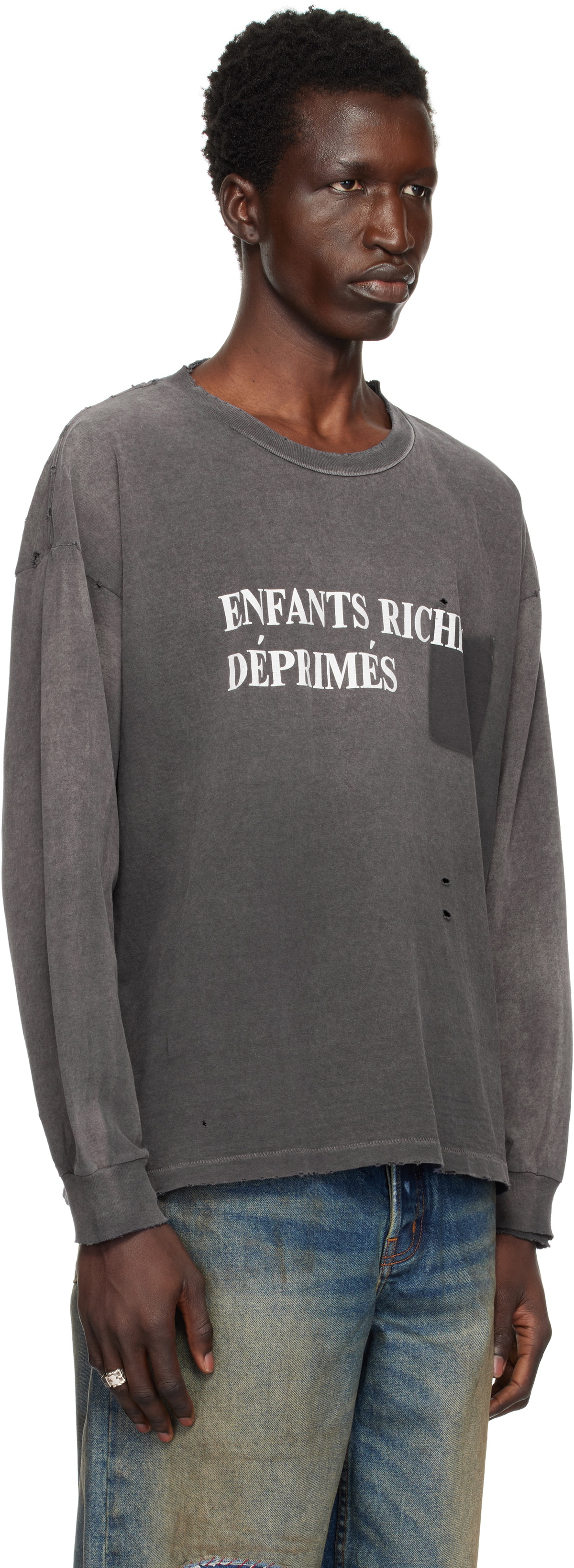 Enfants Riches Déprimés Black Classic Logo LS T-shirt Enfants