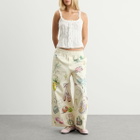 ALÉMAIS Women's Wide Leg Court Denim Trouser in Cream