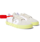 Off-White - Suede and Canvas Sneakers - White