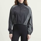 Nike Women's Swift UV Repel Running Jacket in Black/Iron Grey/Reflective Silv