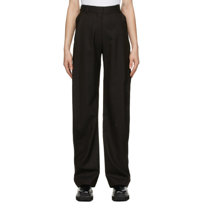 Photo: Eftychia Brown Herringbone Grampa Trousers