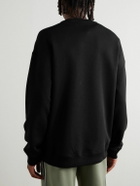 LOEWE - Logo-Embroidered Cotton-Jersey Sweatshirt - Black