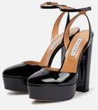 Aquazzura So High Plateau patent leather platform pumps