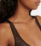 Oseree - Gem embellished bra and briefs set