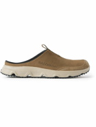 Salomon - RX Advanced Suede-Trimmed Leather Slip-On Sneakers - Brown