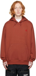 Nike Red Fleece ACG Pullover Hoodie