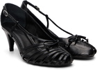 ABRA Black Double Shoe Kitten Heels