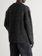 Mr P. - Recycled Cashmere and Surplus Wool-Blend Mock-Neck Sweater - Black