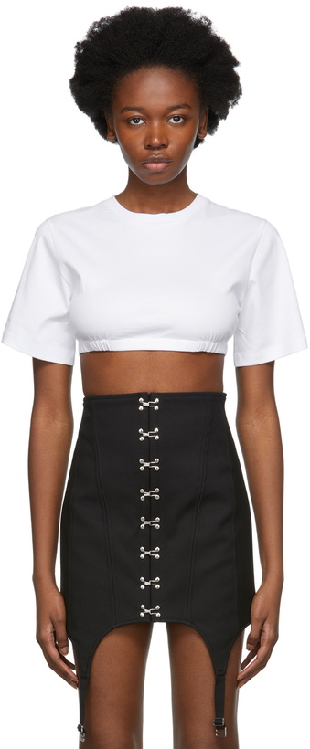 Photo: Dion Lee White Jersey Bra T-Shirt