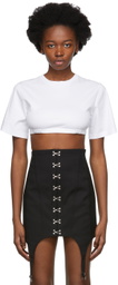 Dion Lee White Jersey Bra T-Shirt