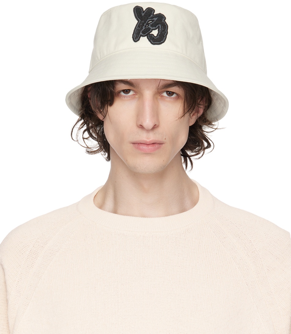 Y-3 Off-White Embroidered Bucket Hat Y-3