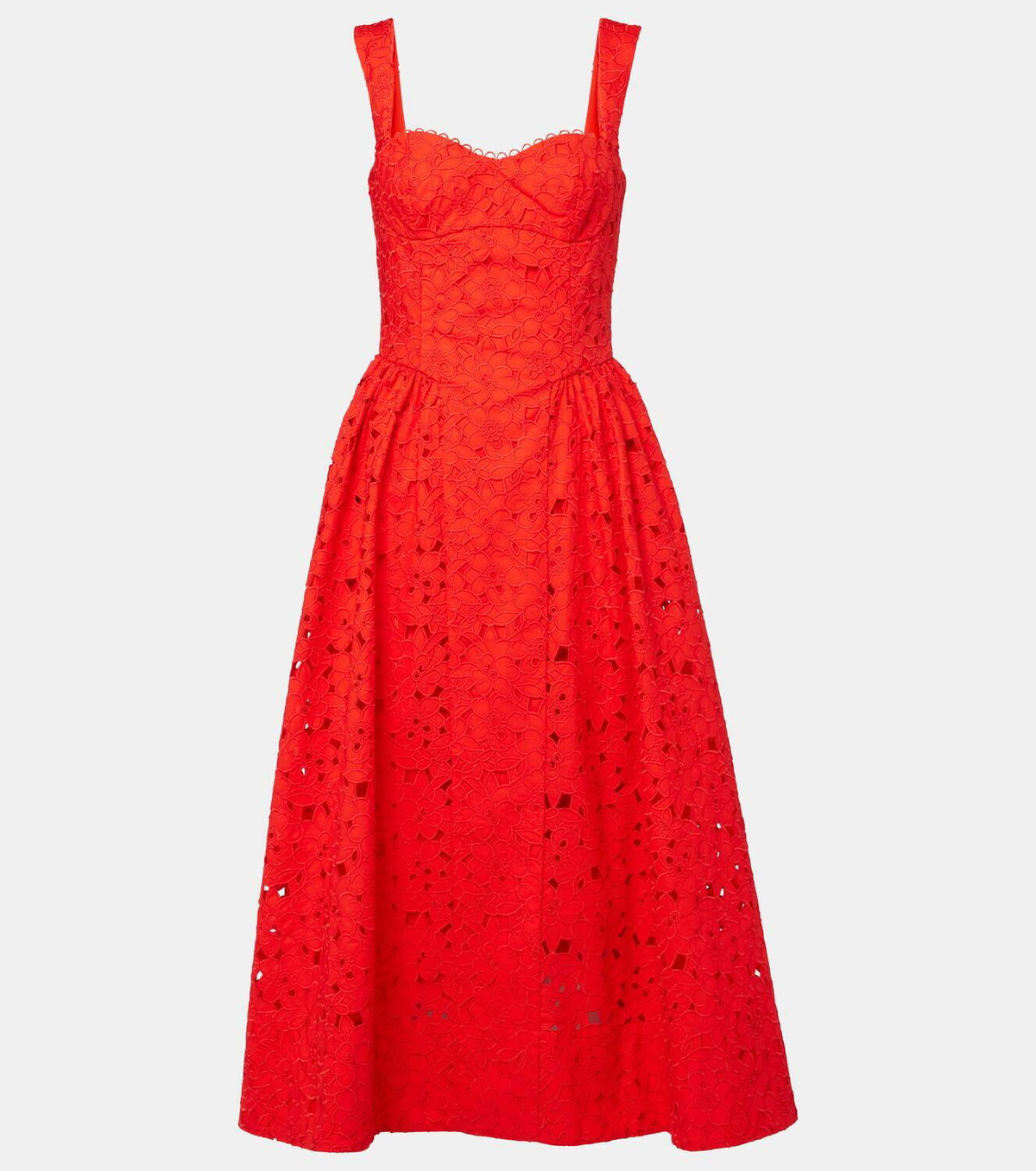 【REBECCA VALLANCEC】Blaire cotton guipure lace midi dress Rebecca Vallance Blaire cotton guipure lace midi dress