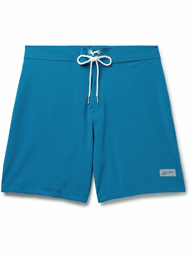 Photo: Bather - Straight-Leg Long-Length Recycled Swim Shorts - Blue