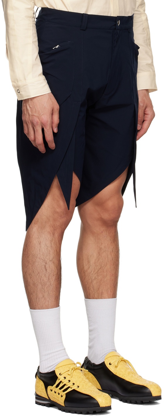 kiko kostadinov Torino asymmetric shorts