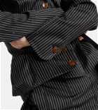 Vivienne Westwood Pinstriped wool and cotton blazer