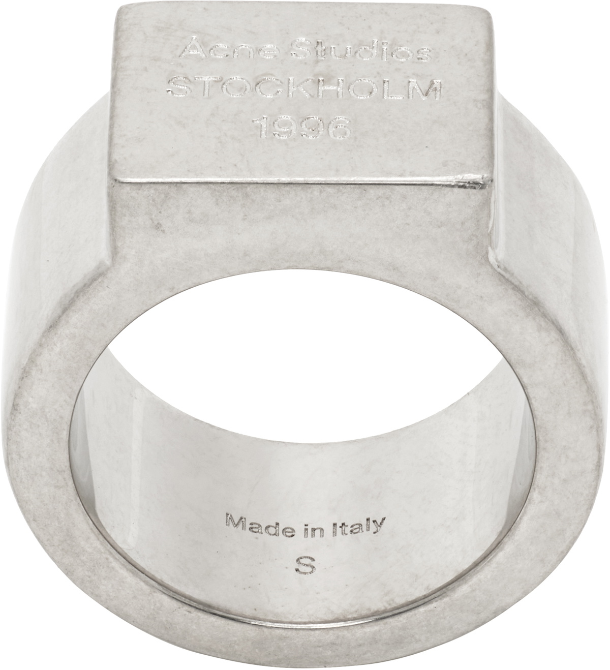 Acne Studios Silver Flower Ring Acne Studios