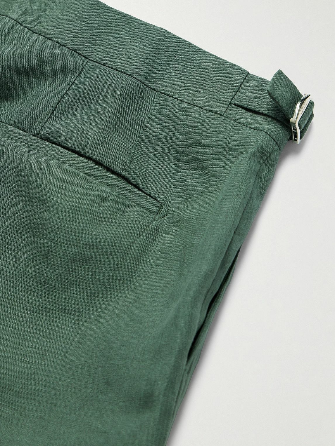 Orlebar Brown - Griffon Tapered Linen Trousers - Green