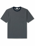 Håndværk - Striped Pima Cotton-Jersey T-Shirt - Blue