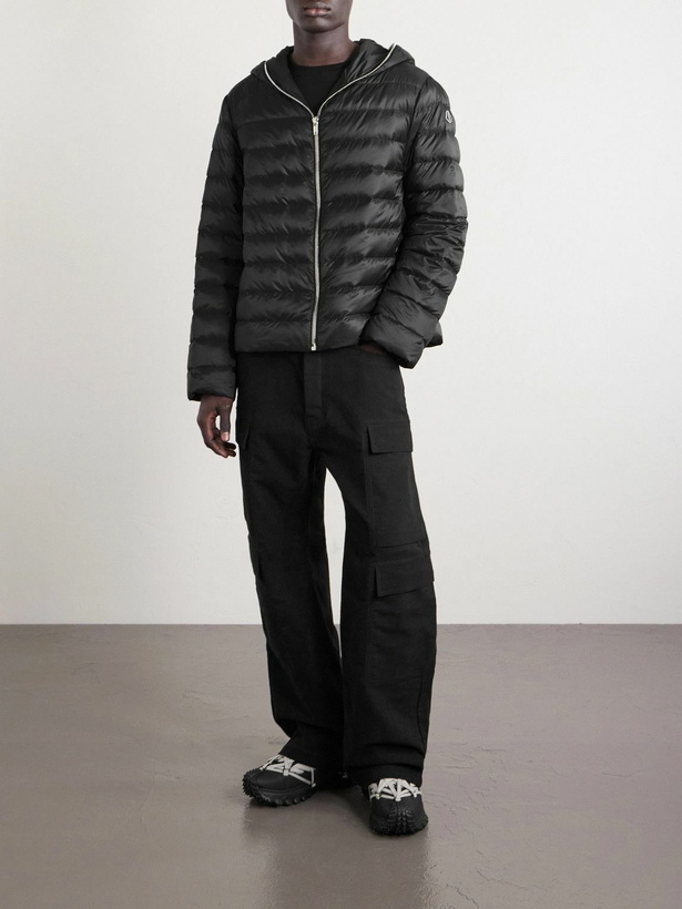 Photo: Rick Owens - Moncler Quilted Shell Down Jacket - Black