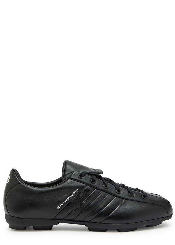 Photo: Y-3 Y-3 Leather Sneakers Black
