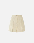Pinko Elegant Shorts With Side Pockets Searing Sand Beige