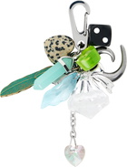 Marland Backus Silver Misty Bag Charm Keychain