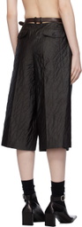 UMBER POSTPAST Brown Mud-Dyed Shorts