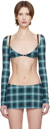 Mowalola Blue MISS SIXTY Edition Y2K Style Top
