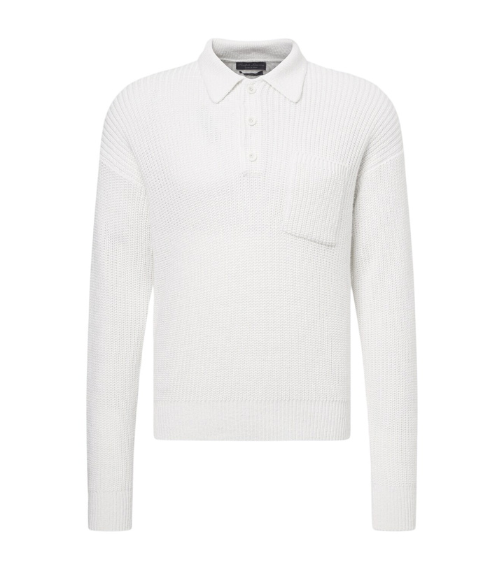 Photo: Ralph Lauren Purple Label Silk and linen polo sweater