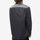 JW Anderson Men's Curved Patchwork Shirt in Grey