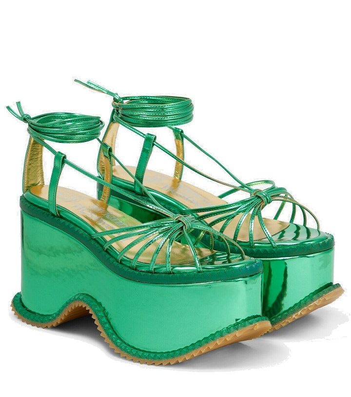 Photo: Vivienne Westwood Teddy Girl metallic leather platform sandals