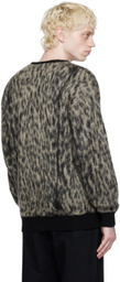 WACKO MARIA Beige Leopard Cardigan