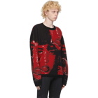 MISBHV Red and Black Kozue Sweater