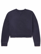 Entire Studios - Enzyme-Washed Cotton-Jersey Sweatshirt - Blue