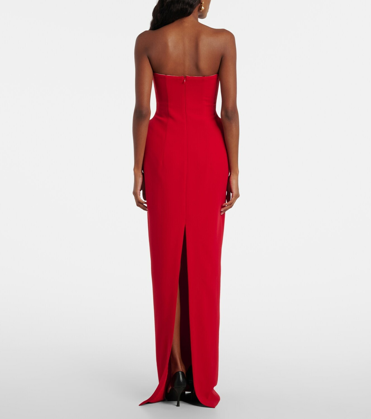 Magda Butrym Wool-blend bustier gown