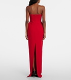 Magda Butrym Wool-blend bustier gown
