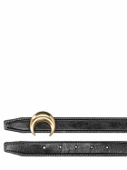 MARINE SERRE - 2.5cm Moon Leather Buckle Belt