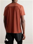 ON - Performance-T Stretch Recycled-Jersey and Mesh T-Shirt - Red