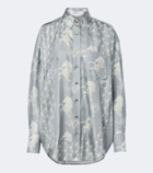 Stella McCartney Printed silk satin shirt