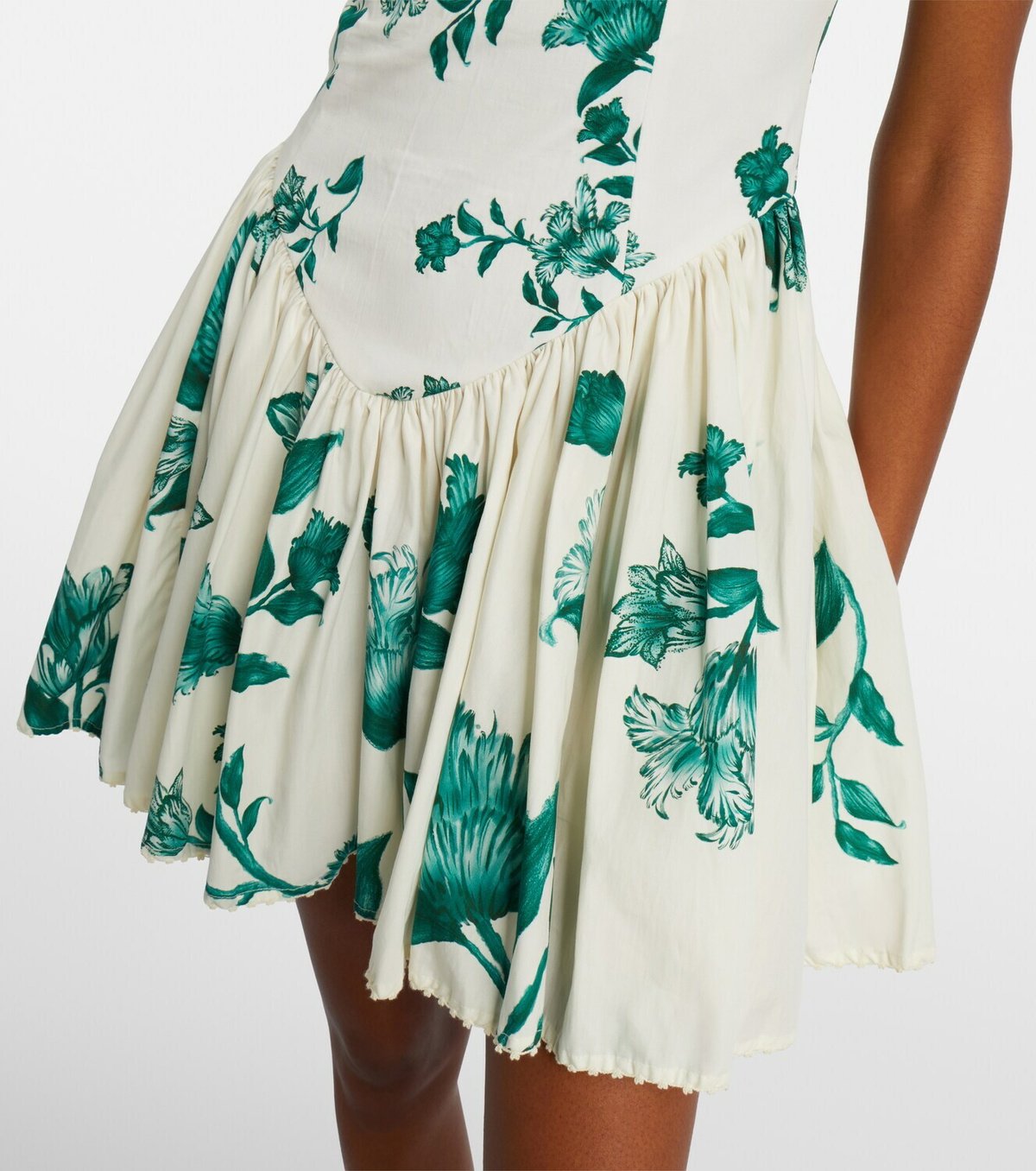 Agua by Agua Bendita Pluma floral cotton minidress