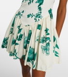 Agua by Agua Bendita Pluma floral cotton minidress
