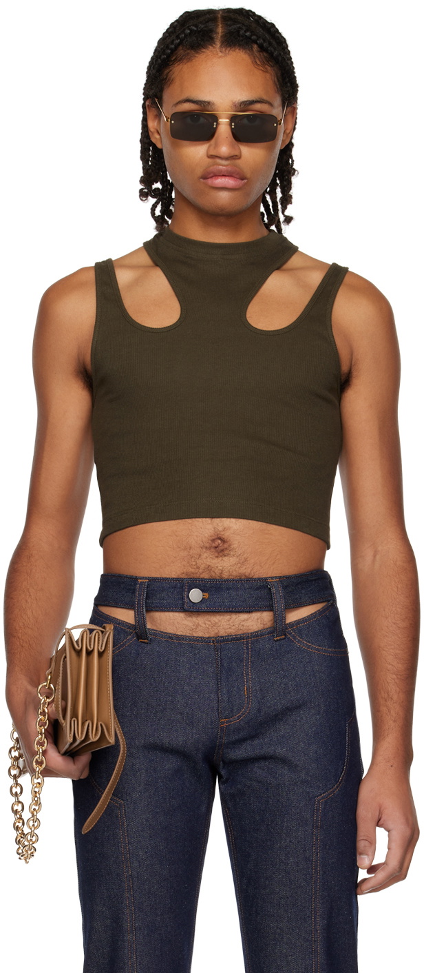 K.NGSLEY Khaki R2 Tank Top