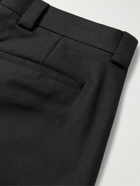 Agnona - Slim-Fit Stretch Cotton-Blend Twill Trousers - Black